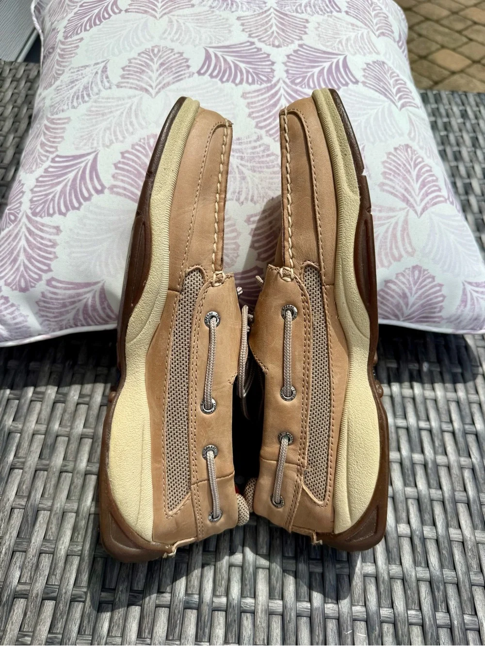 Sperry Light Brown Leather Top Siders